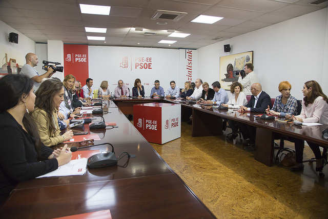 Imagen de archivo de una reunión de la Comisión Ejecutiva del PSE-EE |Foto: Socialistas Vascos.