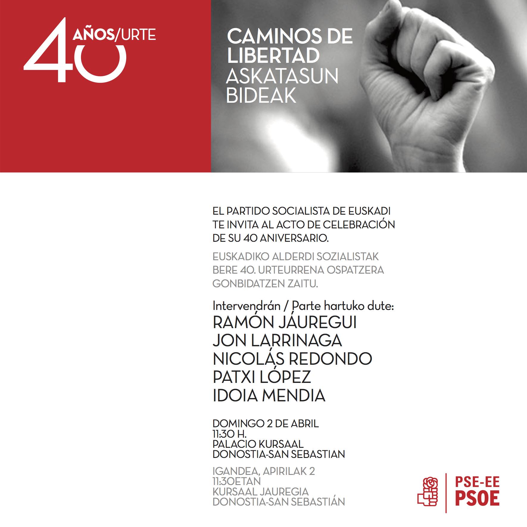 PSE-EEko 40.urteurrena