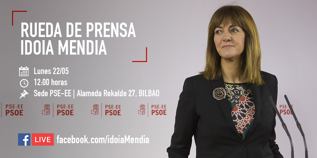 Rueda de prensa de Idoia Mendia