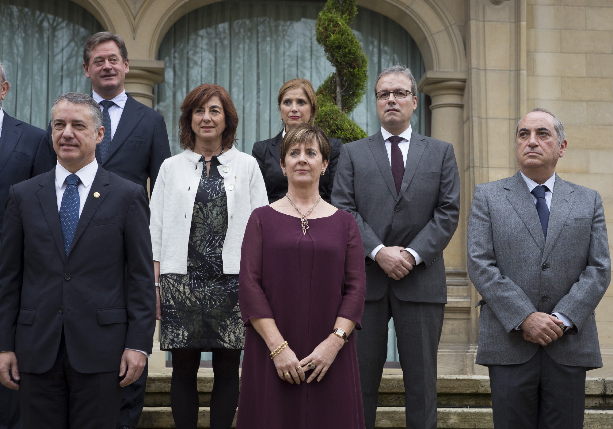 Sailburu sozialistek kargua hartu dute Ajuria Enean FOTO: Socialistas Vascos