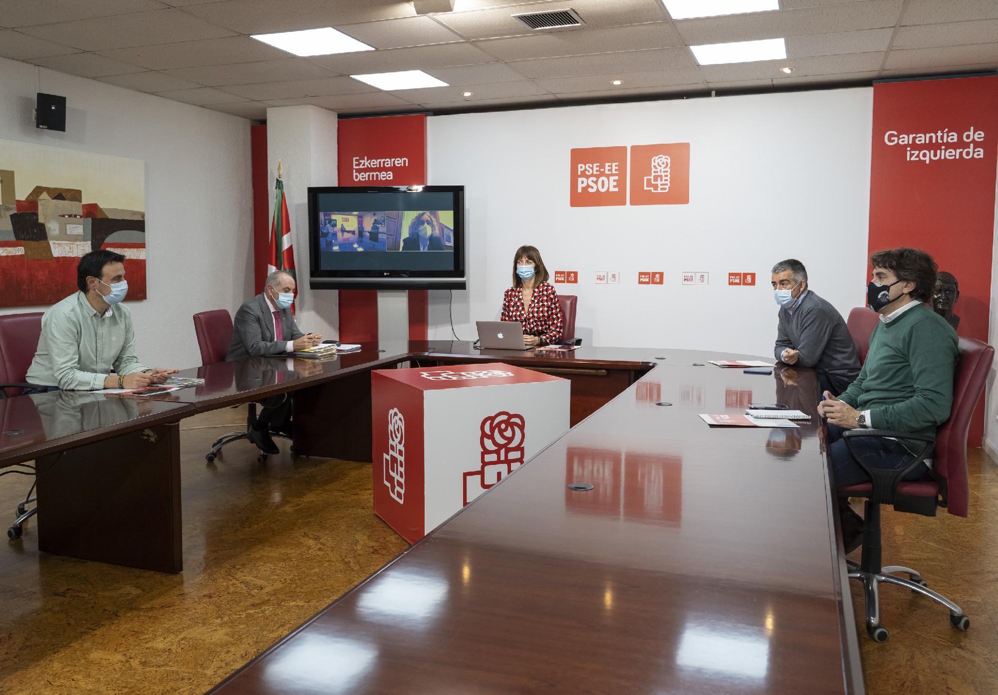 Reunión de la dirección socialista | Foto: Socialistas Vascos