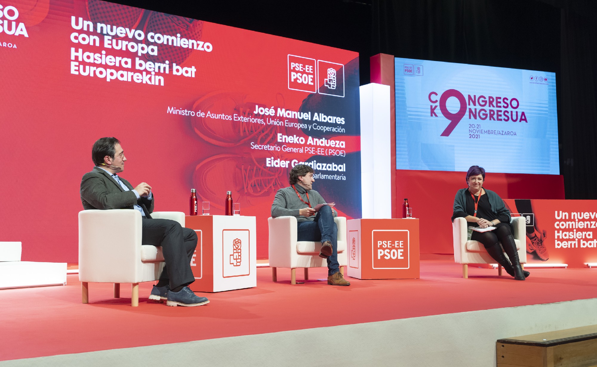 Mesas de diálogo en el 9 Congreso del PSE-EE | Foto: Socialistas Vascos