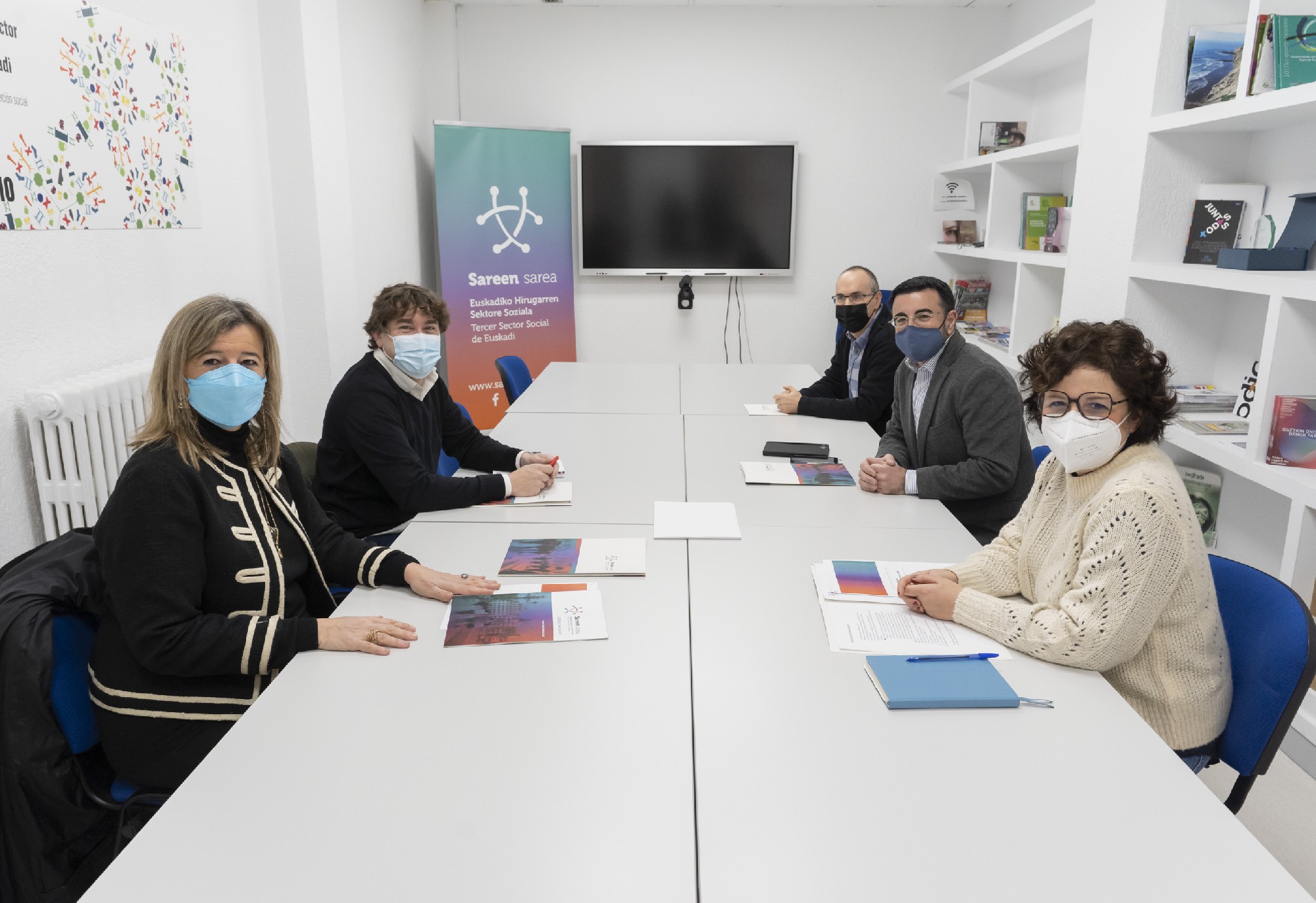 Reunión del PSE-EE con Sareen Sarea | Foto:Socialistas Vascos