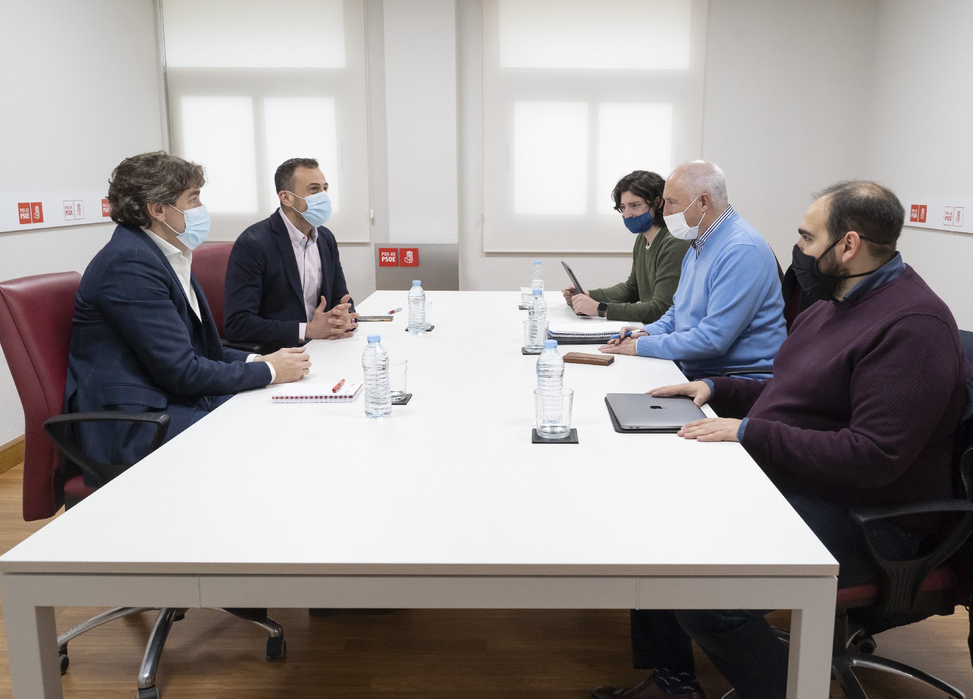 Reunión del PSE-EE y Ciudadanos | Foto: Socialistas Vascos