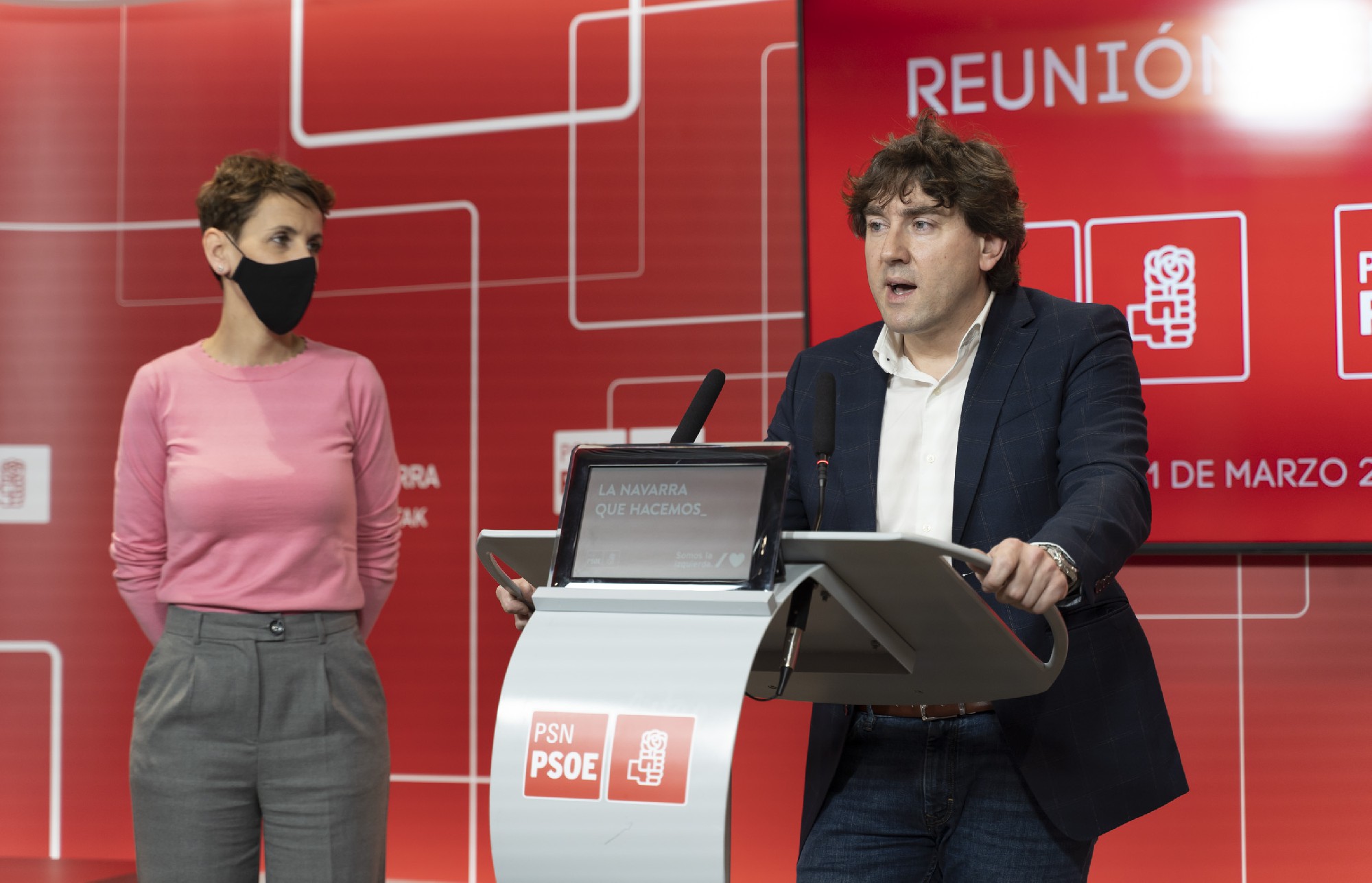 Reunión bilateral entre el PSE-EE y PSN | Foto: Socialistas Vascos