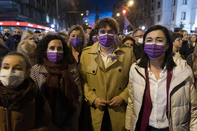 Los Socialistas Vascos acuden a la manifestación del #8M | Foto: Socialistas Vascos