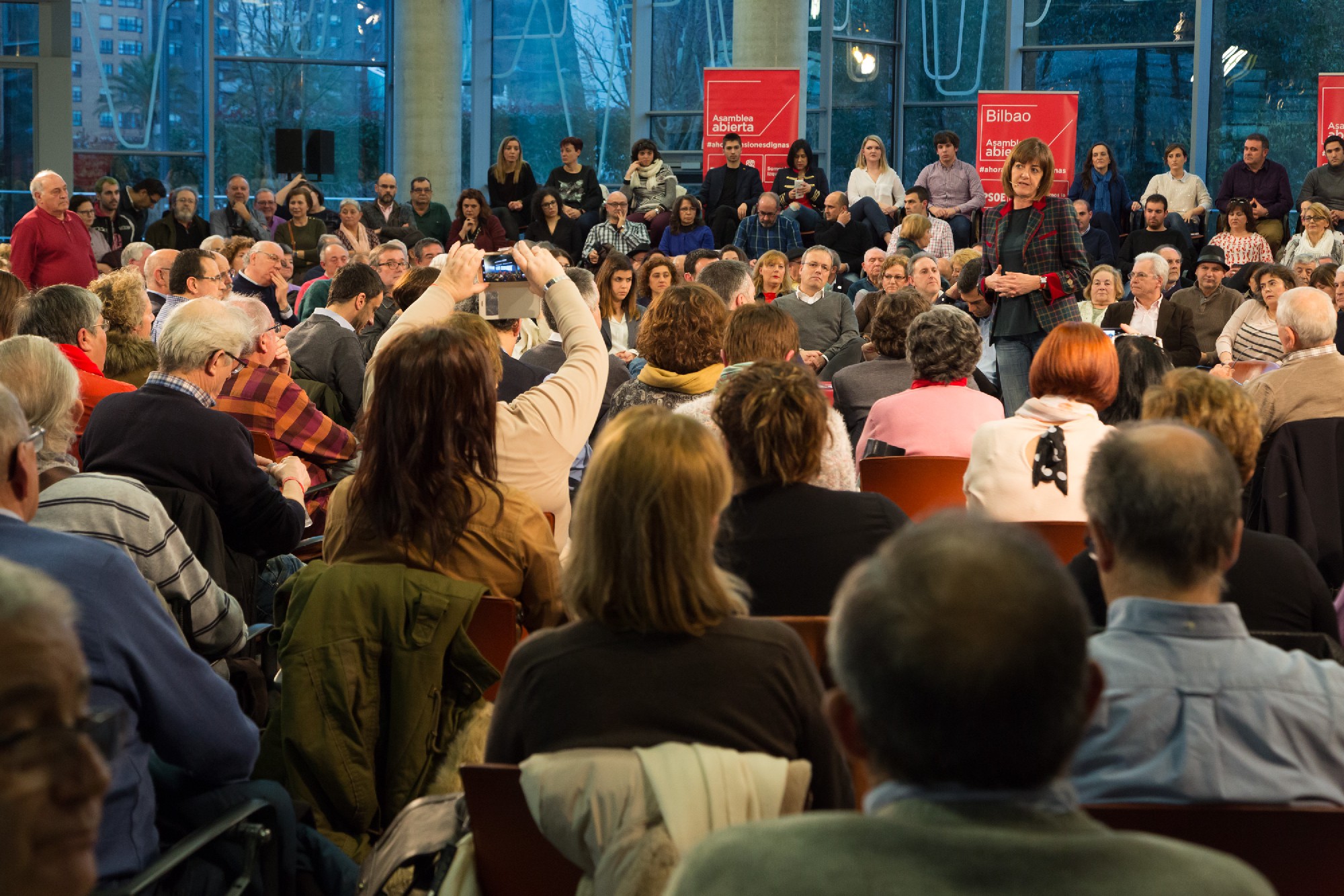 Asamblea Abierta con Pedro Sánchez e Idoia Mendia  Foto | Socialistas Vascos