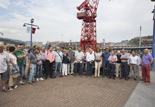 Idoia se reúne con sindicalistas en Bilbao