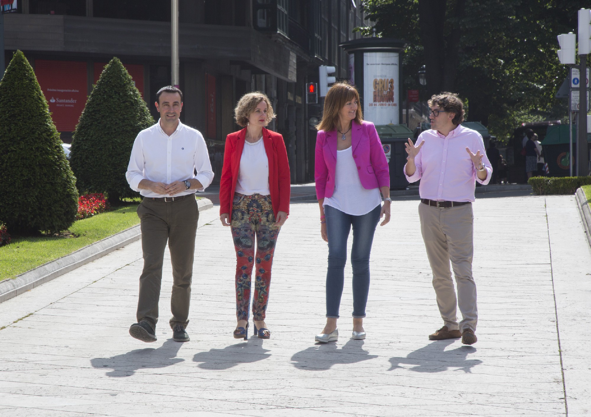 Idoia Mendia con los Secretarios Generales electos Foto | Socialistas Vascos