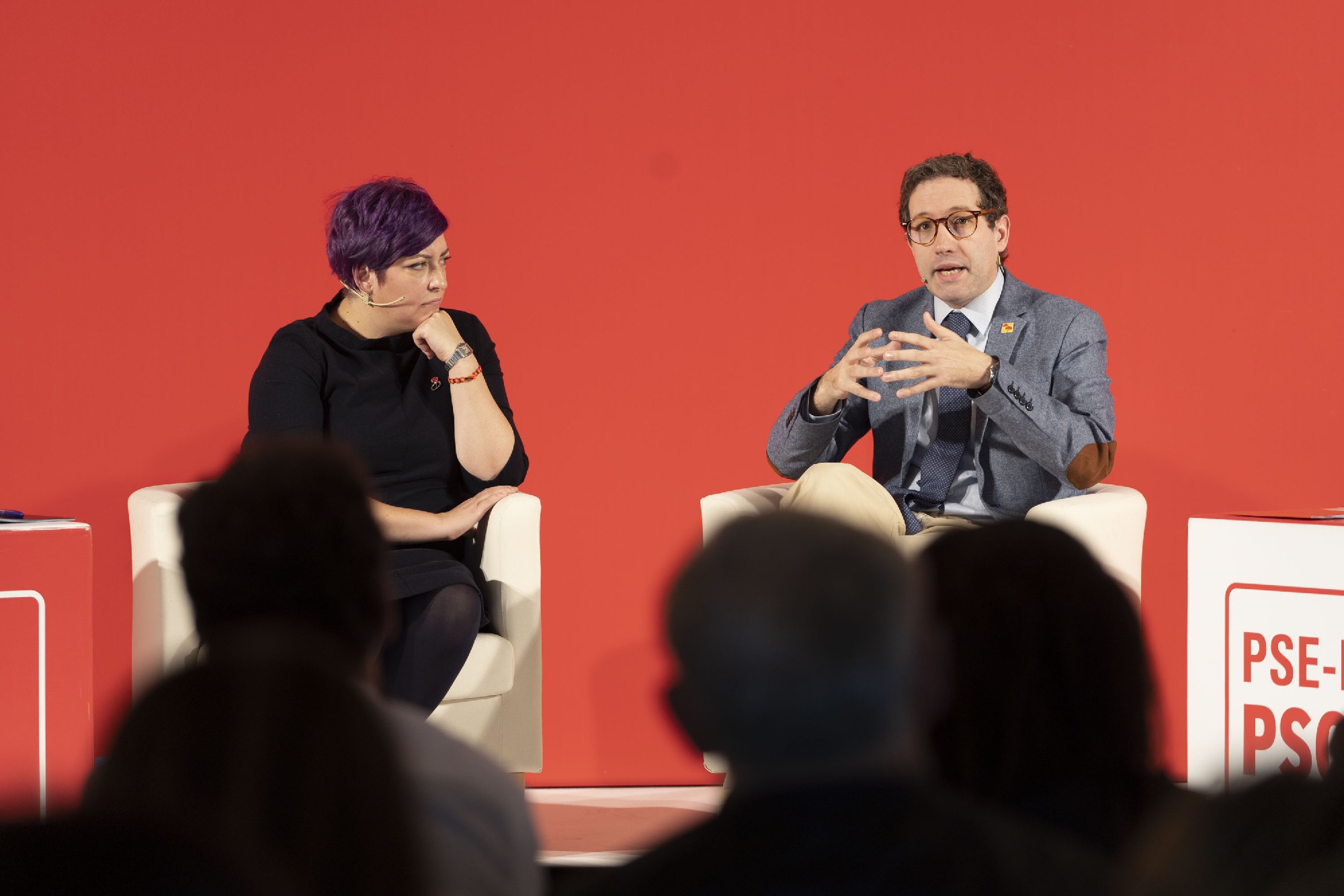 Eider Gardiazabal y Domènec Ruiz Devesa | Foto: Socialistas Vascos