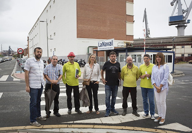 Idoia Mendia se re&uacute;ne con el Comit&eacute; de Empresa de La Naval