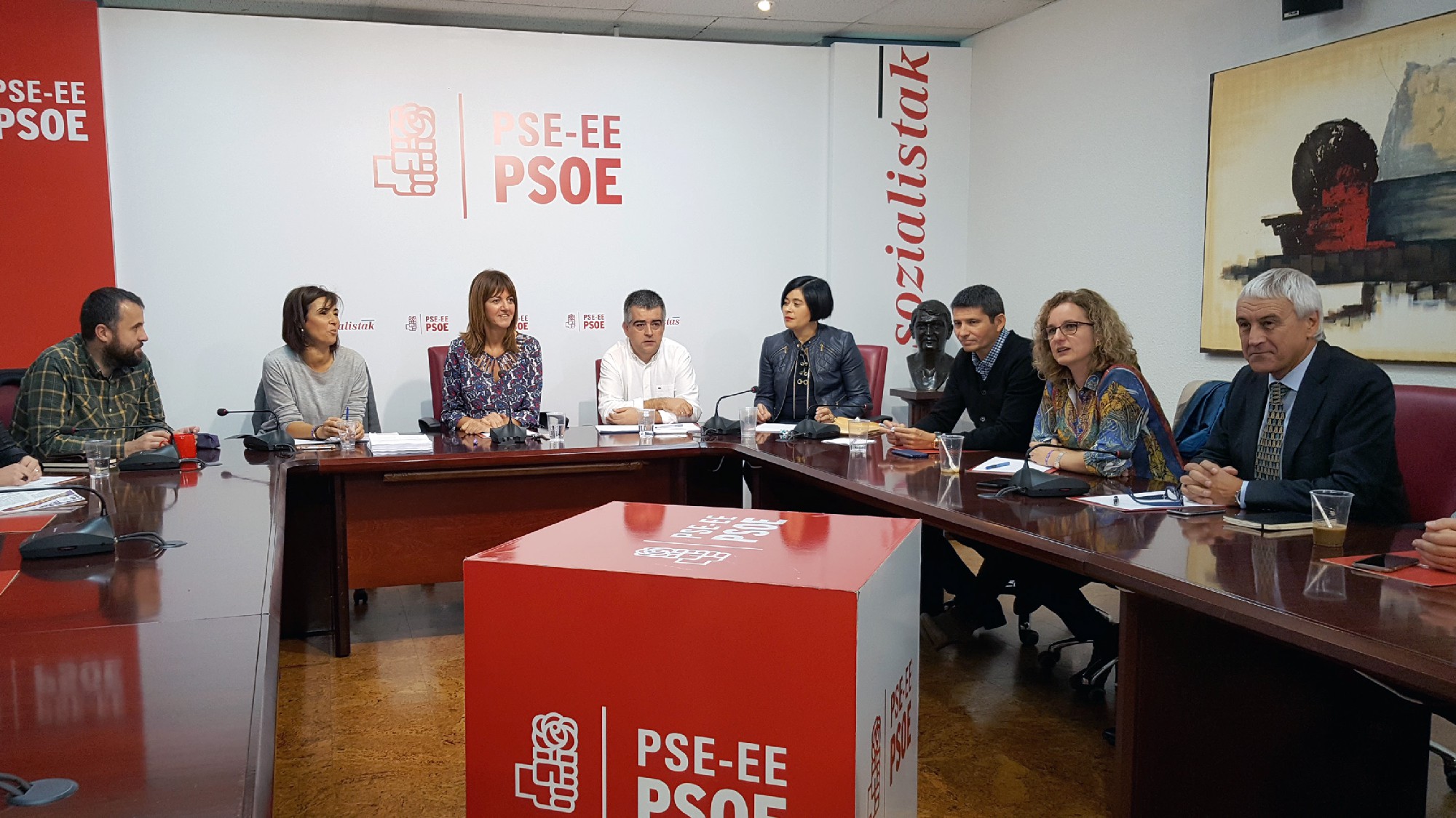 La Comisi&oacute;n Ejecutiva del PSE-EE se ha reunido esta ma&ntilde;ana en Bilbao | FOTO: Socialistas Vascos