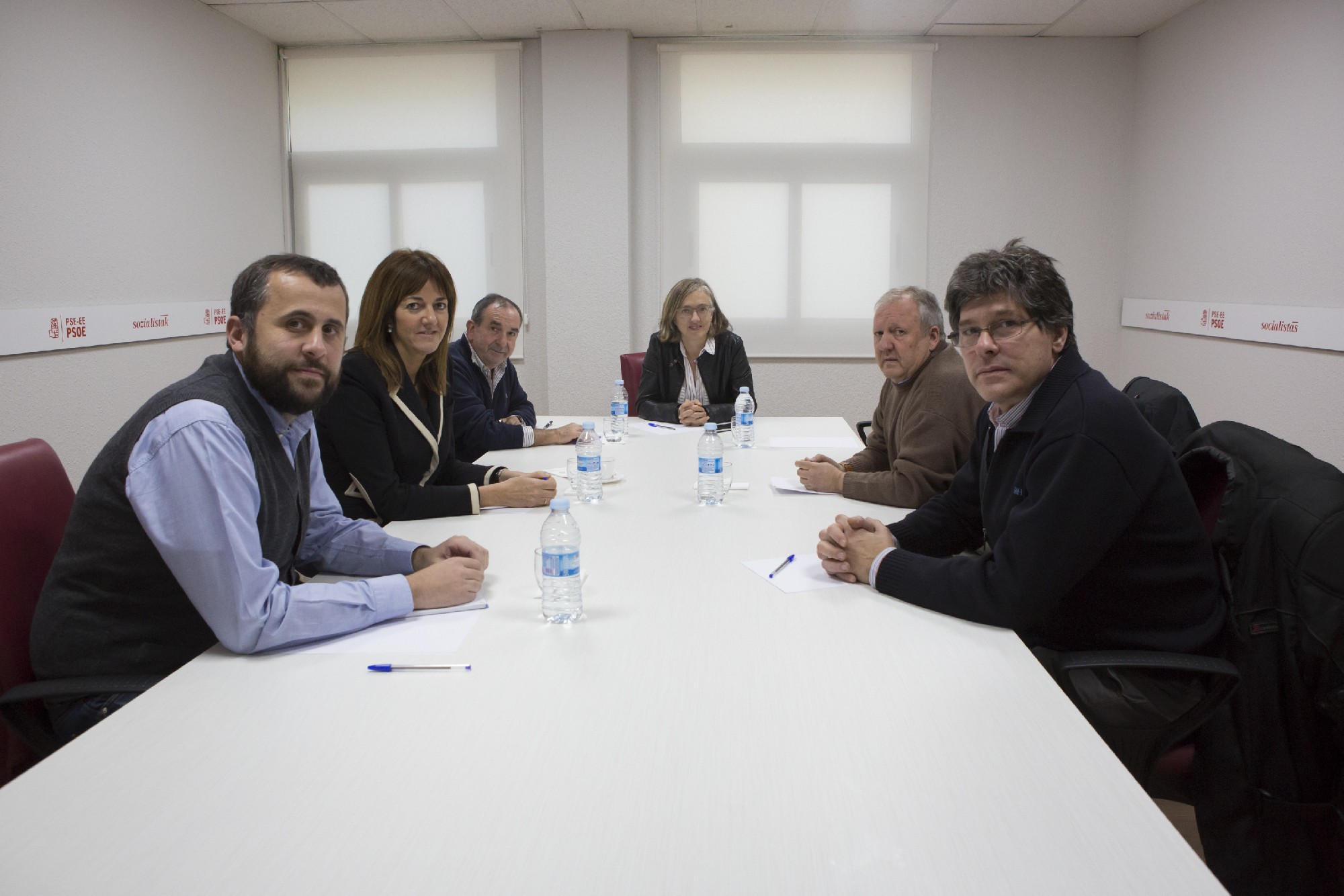 Idoia Mendia se re&uacute;ne con la secci&oacute;n sindical UGT de La Naval FOTO: Socialistas Vascos