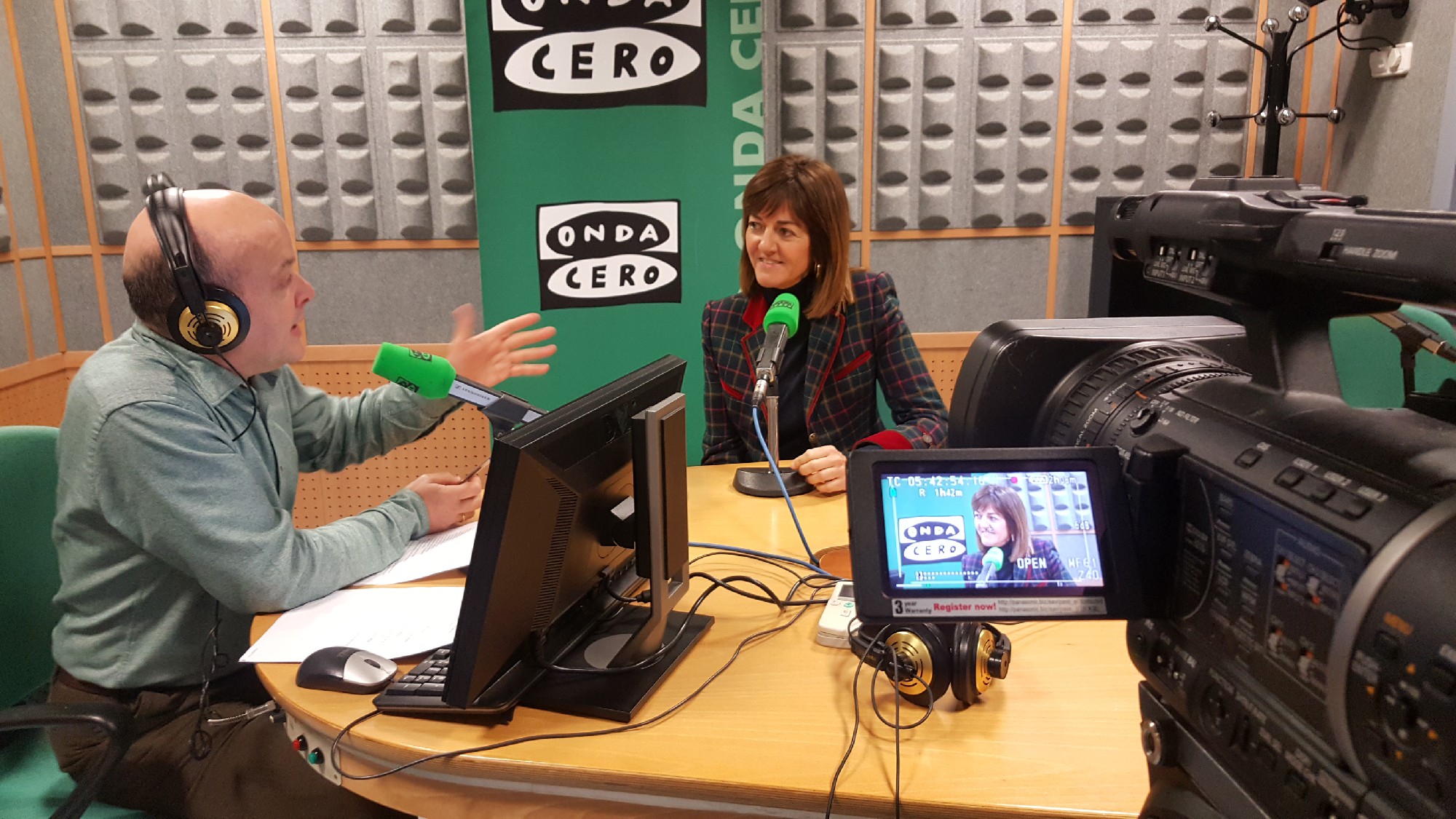 Idoia Mendia durante la entrevista en Onda Cero FOTO: Socialistas Vascos 