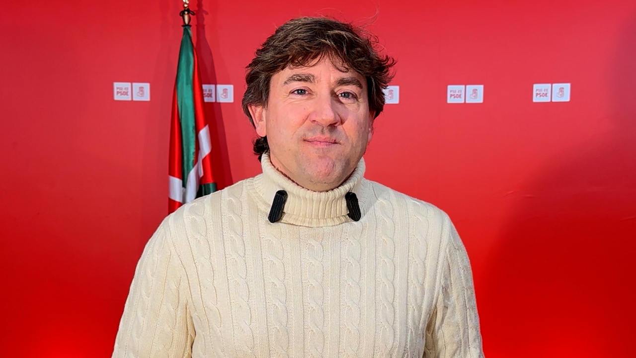 El Secretario General del PSE-EE, Eneko Andueza, en la valoración del mensaje de fin de año del lehendakari | Foto: Socialistas Vascos