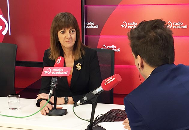 La Secretaria General del PSE-EE, Idoia Mendia, en el programa Boulevard de Radio Euskadi | Foto: Socialistas Vascos.
