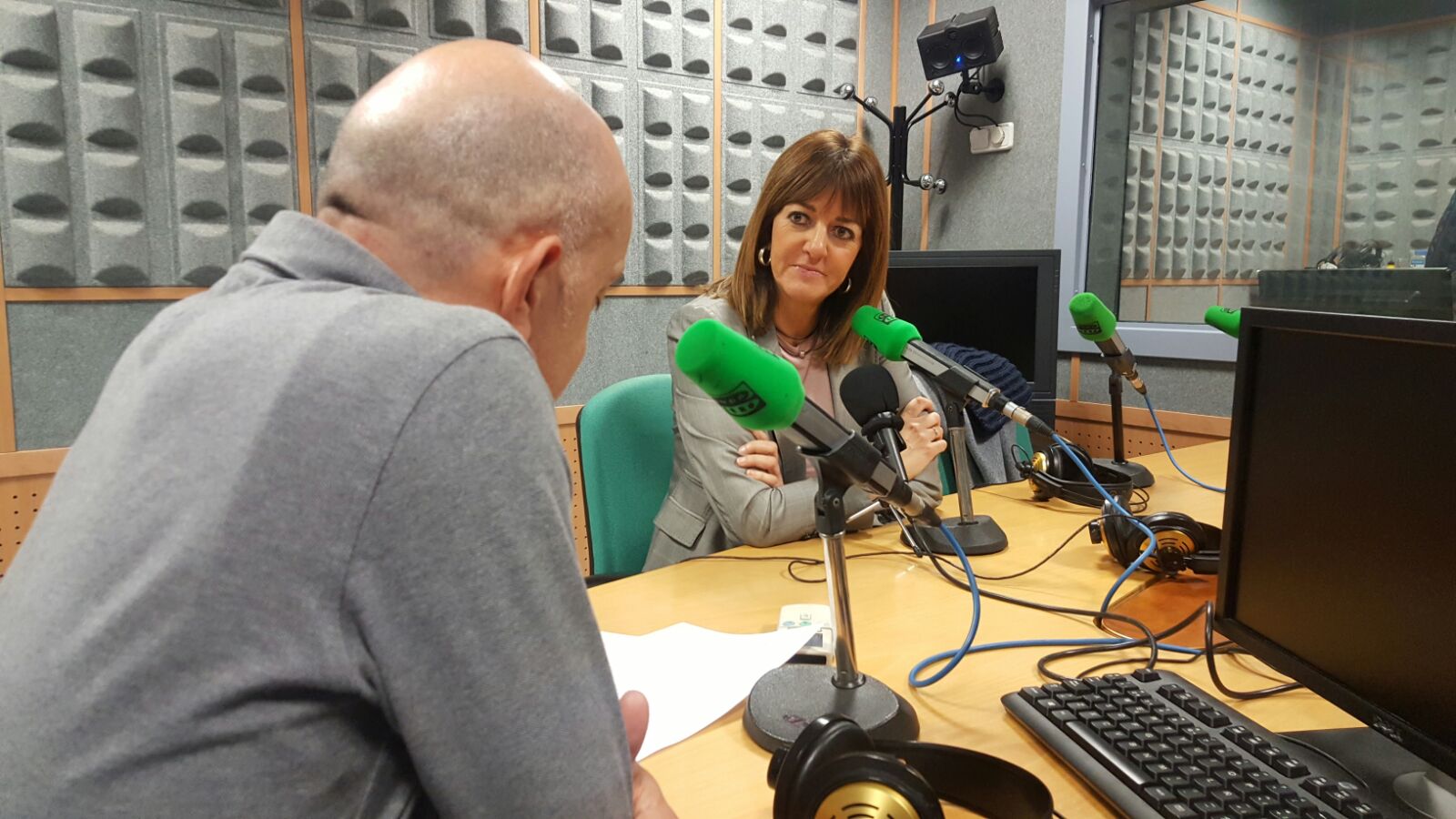 Idoia Mendia durante la entrevista en Onda Cero FOTO: Socialistas Vascos