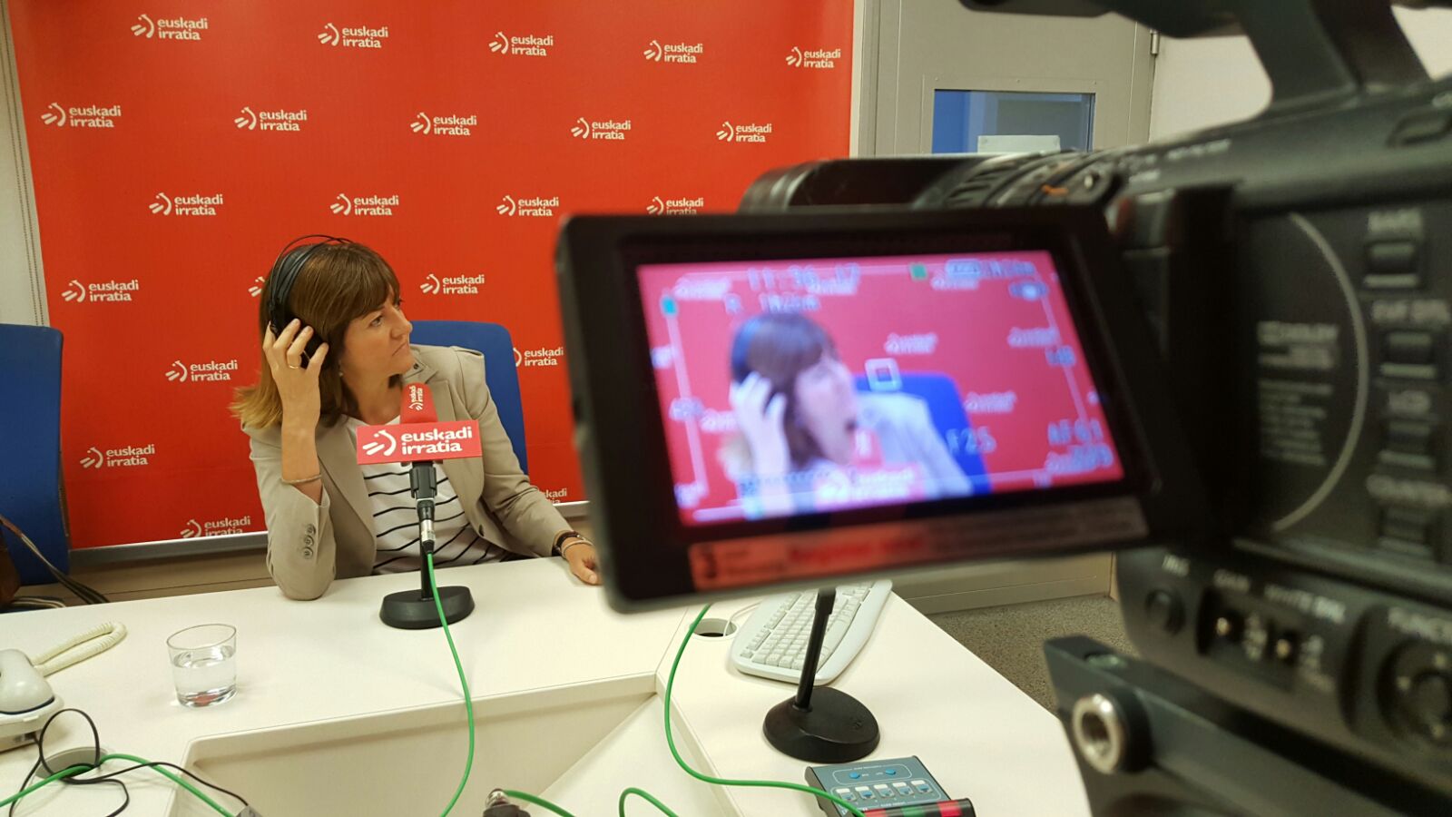 Idoia Mendia durante la entrevista en Faktoria. | Foto: Socialistas Vascos
