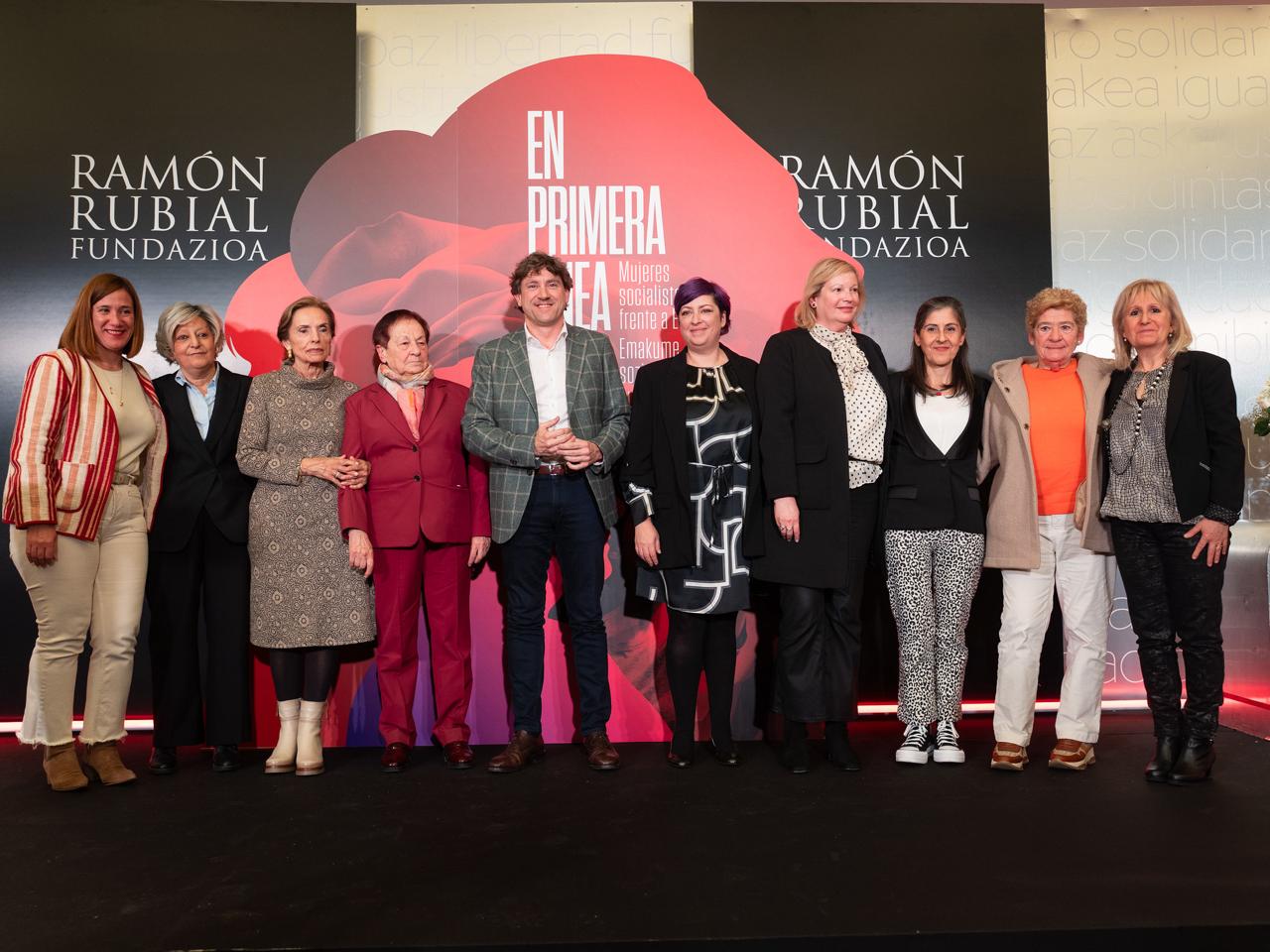 El Secretario General del PSE-EE, Eneko Andueza, en el acto homenaje de la Fundaci&oacute;n Ram&oacute;n Rubial titulado "En primera l&iacute;nea. Mujeres socialistas frente a ETA" | Foto: Socialistas Vascos
