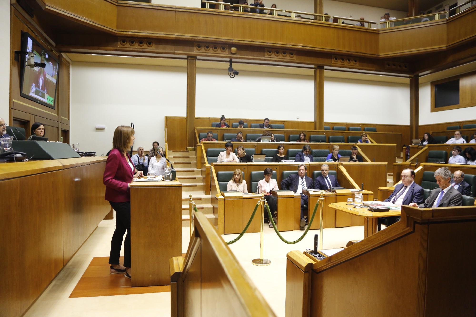 Idoia Mendia interviene en Pleno de Pol&iacute;tica General FOTO|Socialistas Vascos