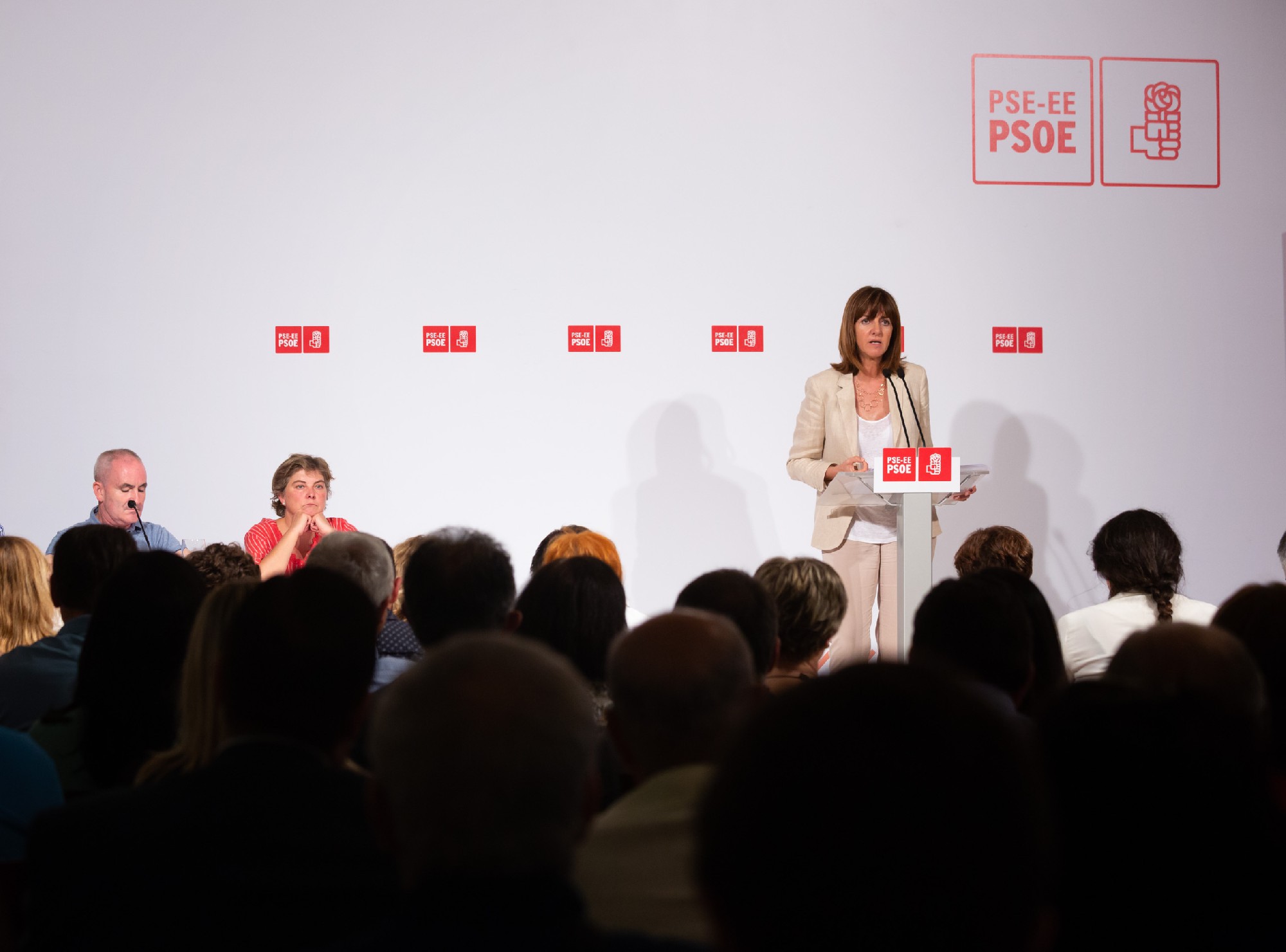 Idoia Mendia interviene ante el Comit&eacute; Nacional | Foto: Socialistas Vascos
