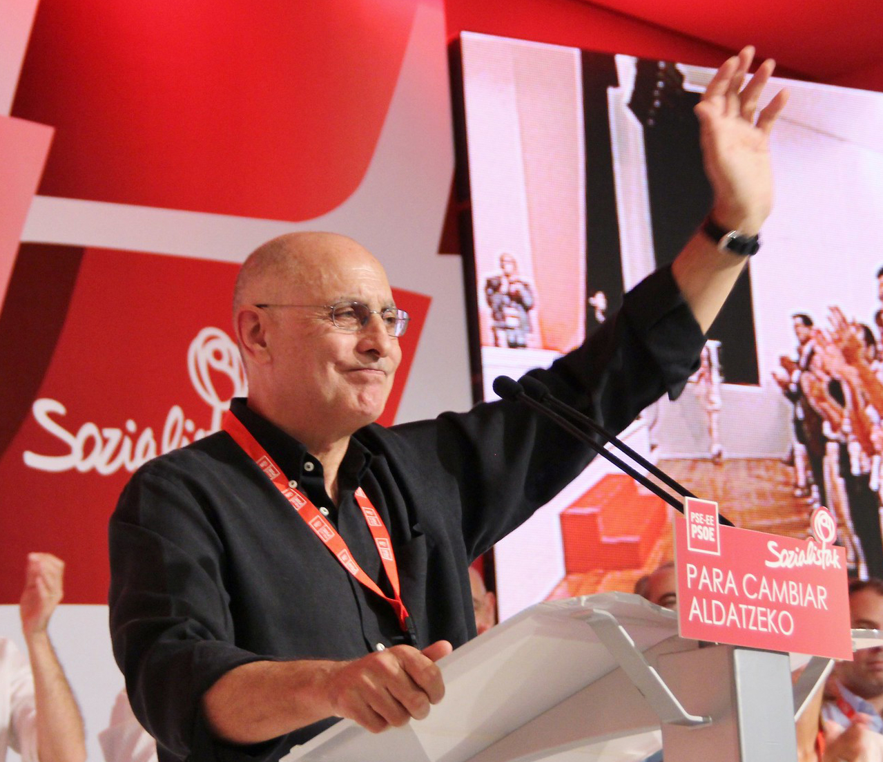 Rodolfo Ares en el día de su despedida como Secretario de Organización del PSE-EE | Foto: Socialistas Vascos 