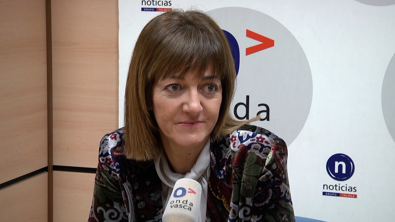 Idoia Mendia durante la entrevista en Onda Vasca FOTO: Socialistas Vascos